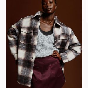 H&M path pocket sateen mini skirt—high waist, NWT